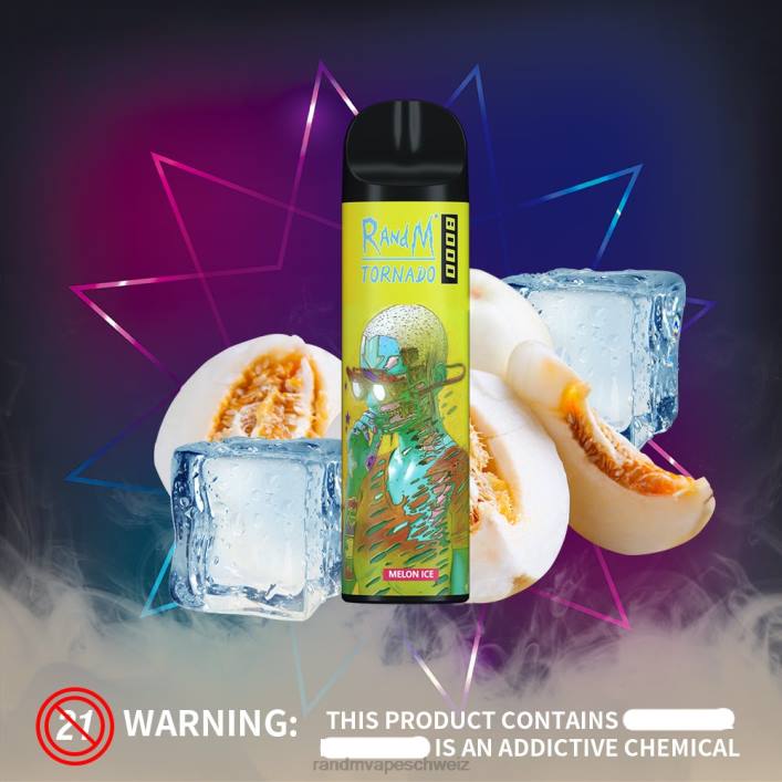 RandM Tornado Schweiz | RandM Tornado 00P2243 8000 Airflow Control Vape-Gerät 1St Traubenorange